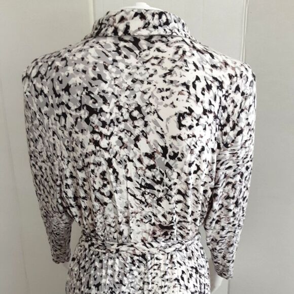 CAbi #822 ANIMAL PRINT JERSEY SHIRT DRESS SZ L (12) - Picture 7 of 9